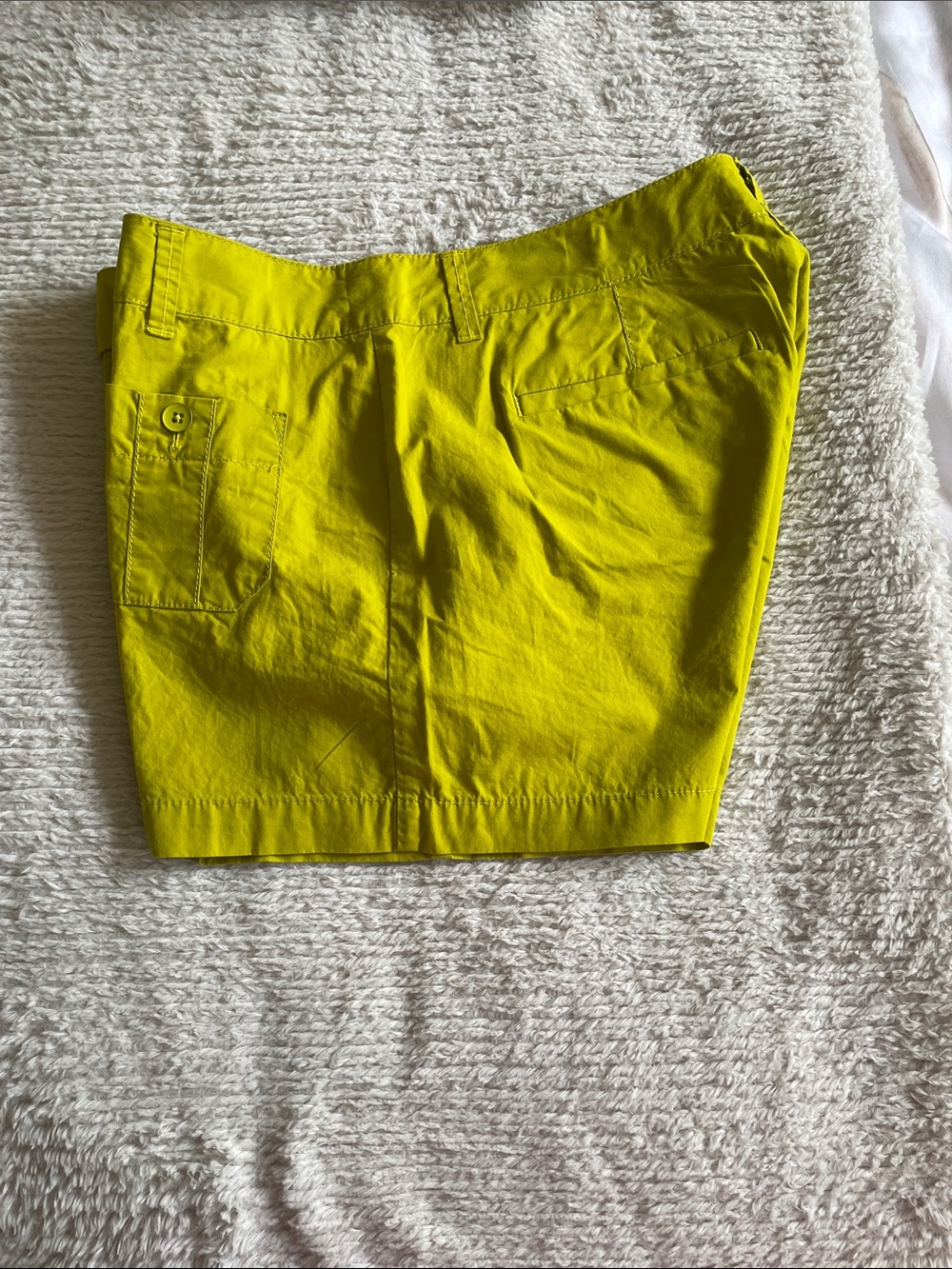LOFT Bright Chartreuse I Cotton Casual Shorts